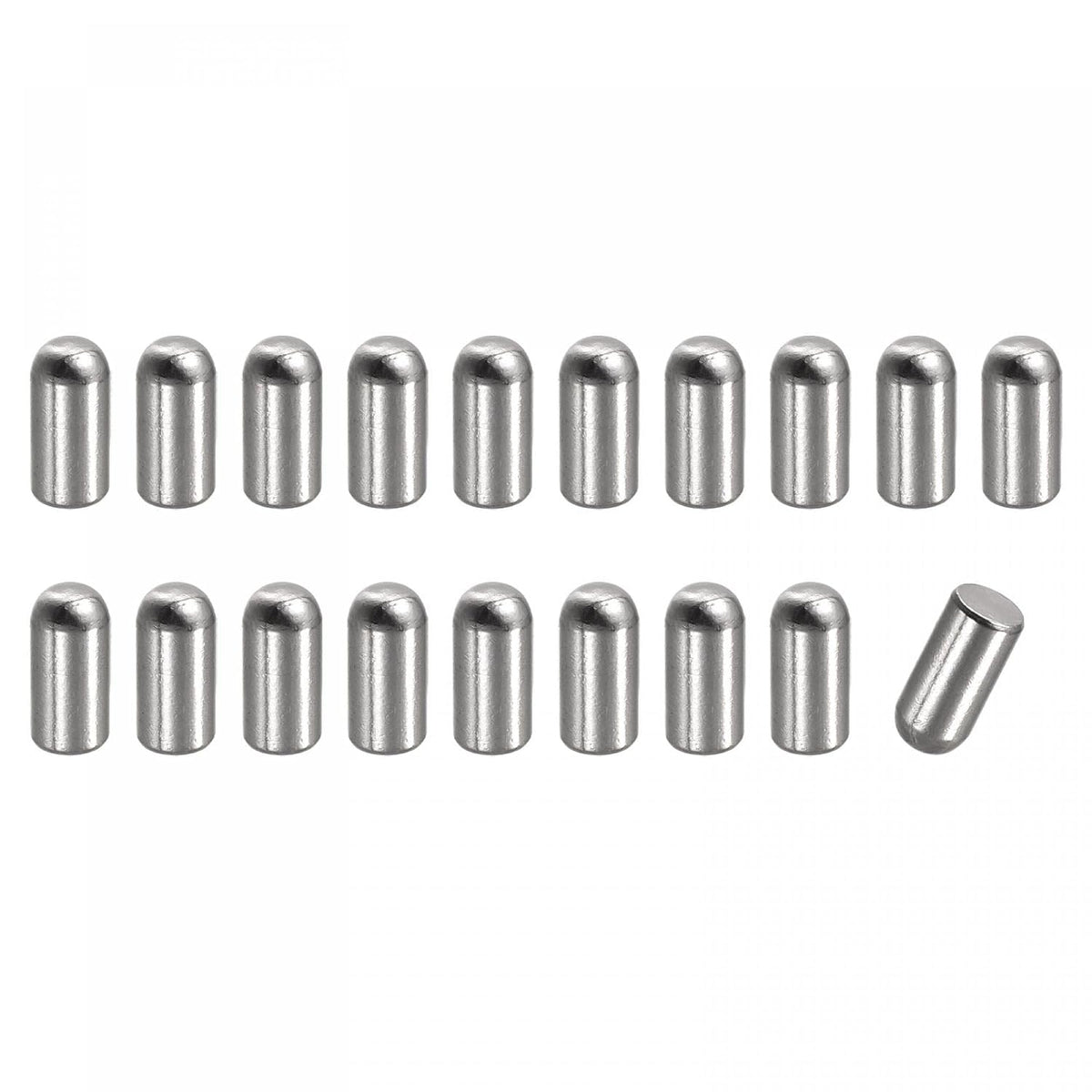 5x10mm Dowel Pins, 20pcs 304 Stainless Steel Round Head Flat Chamfered End Dowel Pin Bunk Bed Pins Shelf Pegs Support Shelves Fasten Elements