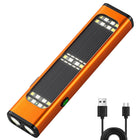 LinkMejor Lampe Solaire/Rechargeable EDC Plateau, Petite Lampe de Poche Orange