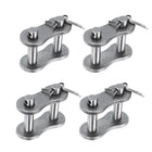 4Pcs #120H/ DIN/ISO 24AH Chain Master Connector Link Roller, 1-1/2" Pitch Carbon Steel, Standard Connecting Split Links