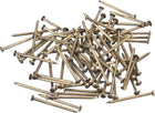 140Pcs Small Tiny Nails 1.2x20mm(DxL) Tiny Brass Nails Hardware Round Head Brass Nail for Wooden DIY Projects Decorative Boxes Household, Bronze Tone