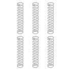 6Pcs Compression Springs, 1mm Wire Diameter x 9mm OD x 50mm Length 304 Stainless Steel Extension Spring Ballpoint Pen Pressure Springs for Shop Home Repairs, Silver