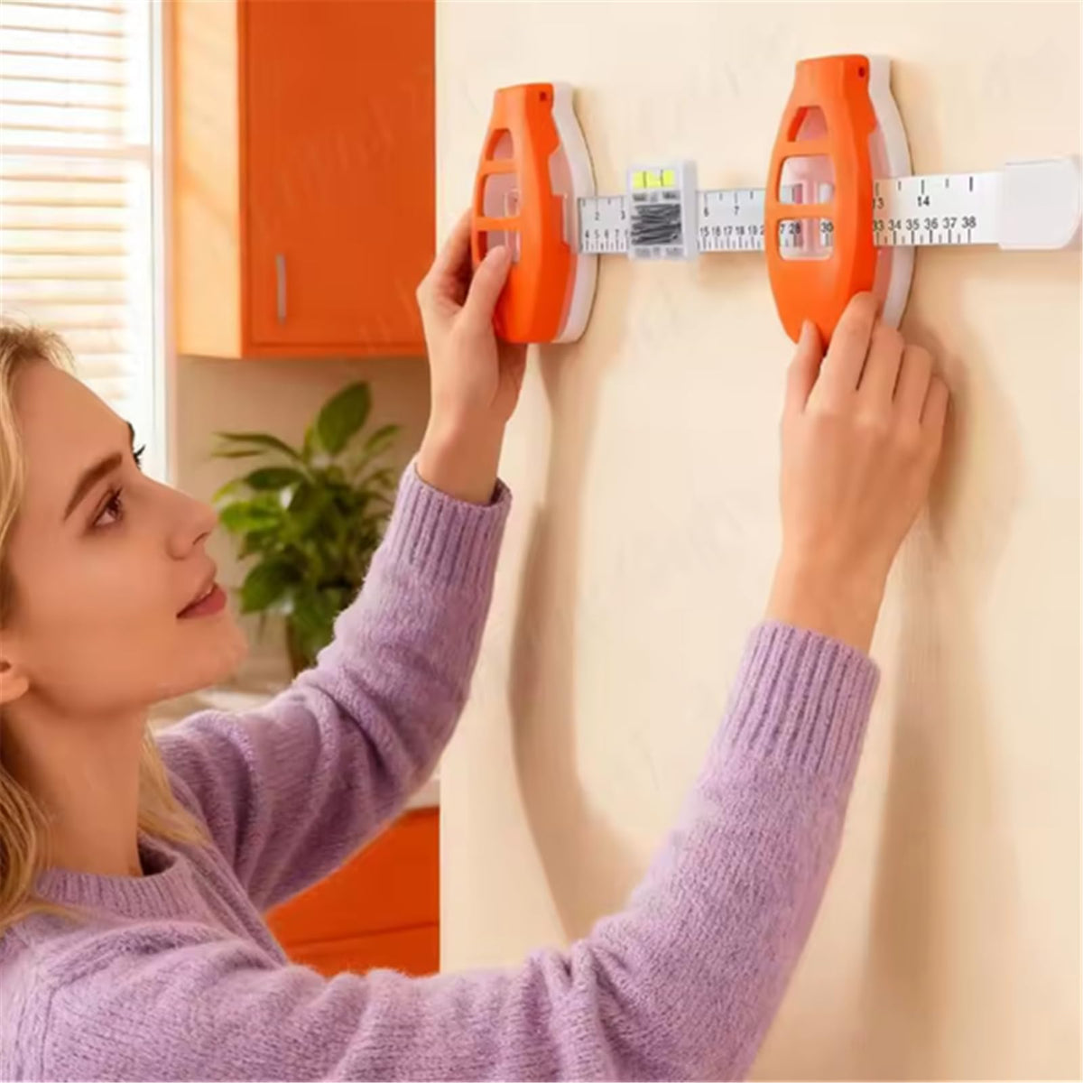Strumento di Sospensione delle Immagini LinkMejor con Livello, Guida di Montaggio a Muro Preciso per Cornici e Opere d'Arte, Allineamento e Marchio Facile Livello Rettile per Cornici da Decorazione Murale, Amico della Muro