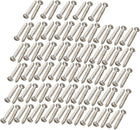 100 Pcs M2x14mm Stainless Steel Phillips Round Head Self Tapping Screws Bolts