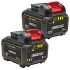 LinkMejor 2-Pack DCB126 6.0Ah Akumulator Kompatybilny z Akumulatorem Dewalt 12V