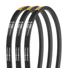 3Pcs A660 Rubber V-Belt, 660mm Inner Circumference x 13mm Width x 8mm Thickness, Classic Wrapped V-Belts for Industrial Machinery Equipment