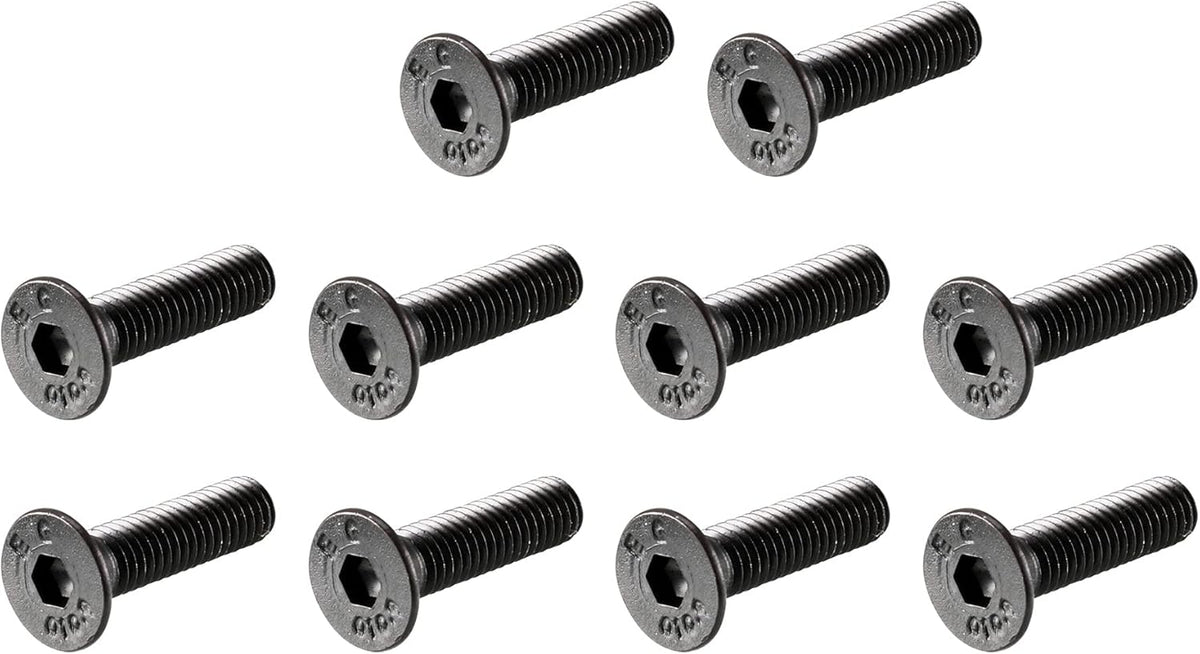 M3x12mm 10.9 Carbon Steel Countersunk Head Hex Socket Screw (Pack of 50)