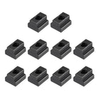 M10 Thread T Slot Nuts, Alloy Steel Black Oxide Finish Grade 8.8 Tapped Through Slot T-Nuts Furniture 10Pcs