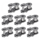 8Pcs #50 Chain Offset Half Link Roller, 5/8" Pitch Carbon Steel, Standard Chain End Connector Split Links for 10A Chain