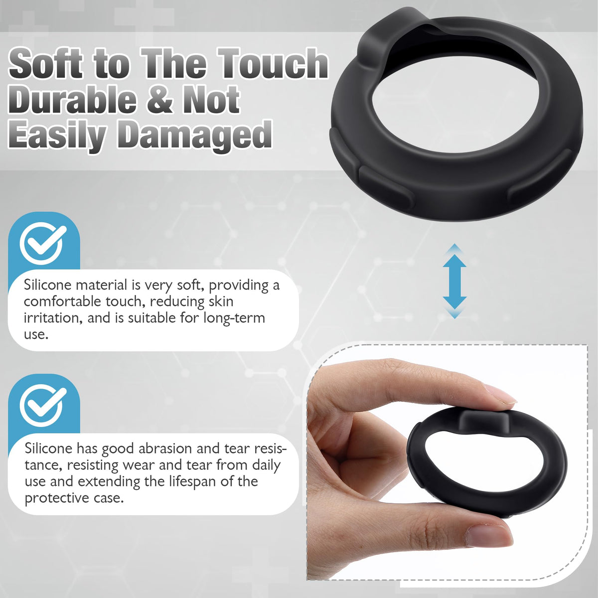 LinkMejor 3 Pz Copertura Protettiva Compatibile con EKO CORE 500, Nera