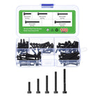Hex Socket Bolt Kits (M5), Grade 12.9 Carbon Steel Hexagon Socket Drive Screws, Black