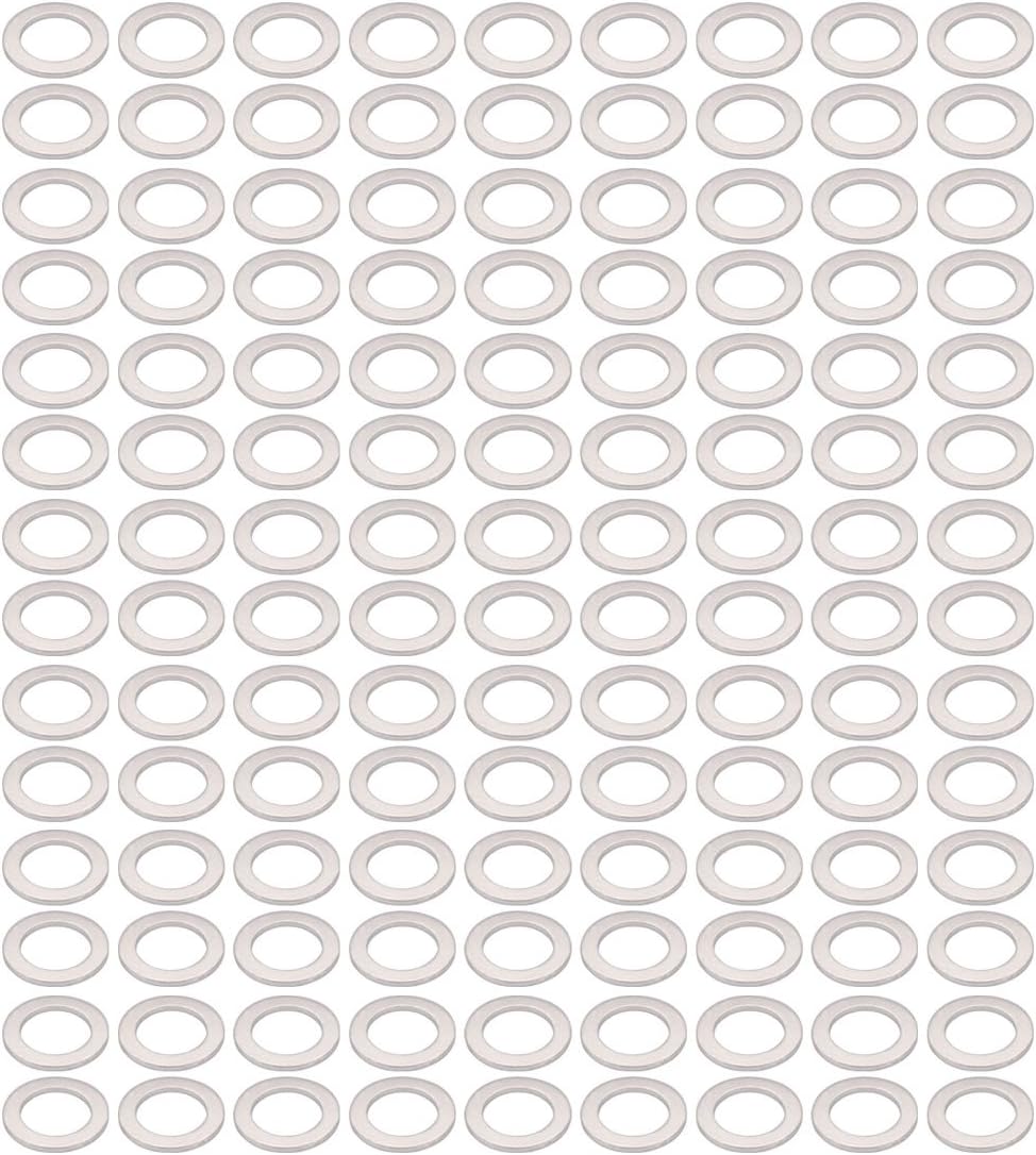 200Pcs 14mmx22mmx1.5mm Aluminum Motorcycle Hardware Drain Plug Washer