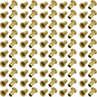 LinkMejor 100pcs M4 x 8mm Brass Plated Metal Hollow Eyelets Rivets Gold Tone