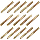 M8 Hanger Bolts Length 3"(75mm) Double Headed Bolts Self-Tapping Screw 8mm Wood Joint Furniture Legs 15pcs