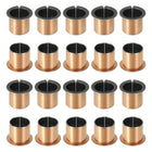 20Pcs Flanged Sleeve Bearing, 18mm Bore x 20mm OD x 20mm Length, 26 x 1.0mm Flange Dia x t Sintered Bronze Bushings Self-Lubricating Bearings for Industrial Equipment
