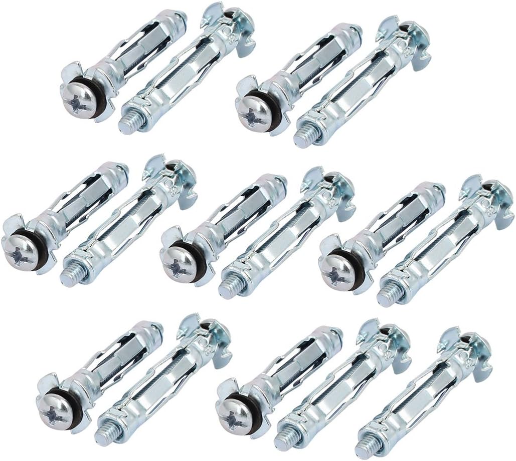 M4 Thread Expansion Bolt Sleeve Anchor 15pcs for 3mm-12mm Hollow Wall