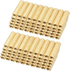 100pcs Brass Round Straight PCB Pillar Female Thread Standoff Spacer M2x3x12mm