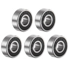 605-2RS Deep Groove Ball Bearings 5mm Bore 14mm OD 5mm Thick Chrome Steel ABEC5 Accuracy Z3 Noise Level 5pcs