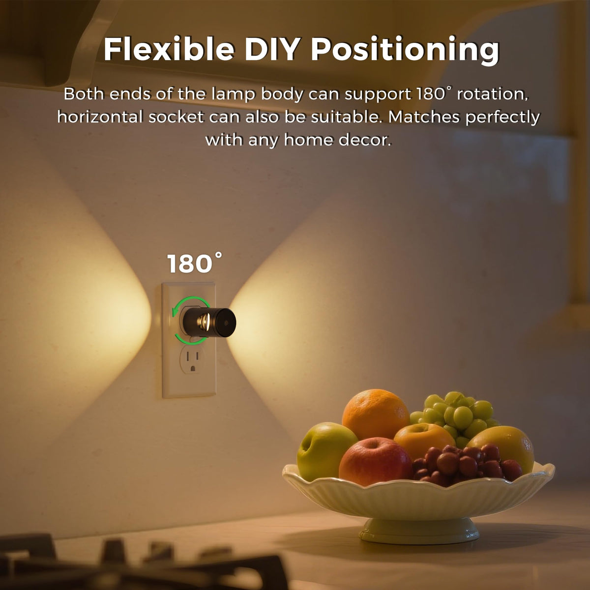 LänkMejor Vägglamp, Dimbar Nattljus Plugg in