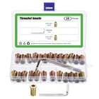 25Pcs 5/16"-18x1 Threaded Inserts Nuts, Zinc Alloy Hex Socket Drive Screw-in Nut Threaded Inserts with 1Pcs Hex Wrench, Wood Inserts Bolt Assortment Kit for Wood Furniture