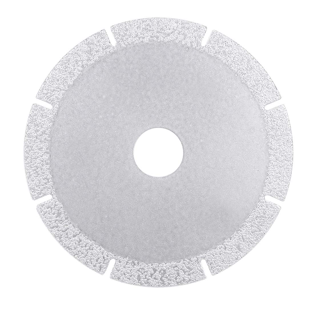 4.5-inch Diamond Cutting Wheels Grinding Disc with Cuts for Stone Ceramics Glass 46 Grits Silver Tone
