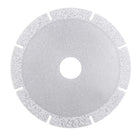 4.5-inch Diamond Cutting Wheels Grinding Disc with Cuts for Stone Ceramics Glass 46 Grits Silver Tone