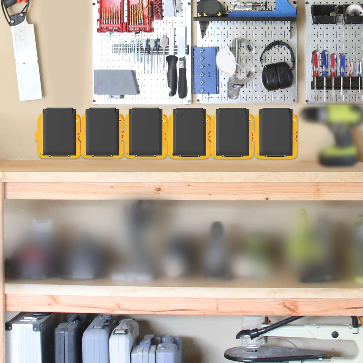 ลิงก์เมโจร์ 6 แพ็คบาตารี่มอันท์โฮลเดอร์เข้ากันได้กับ Dewalt 20V 60V