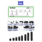 Allen Head Socket Hex Grub Screw Assortment Kit, 200PCS M3 Carbon Steel Internal Hex Drive Cup-Point Set Screws Assortment Kit for Door Handles, Faucet