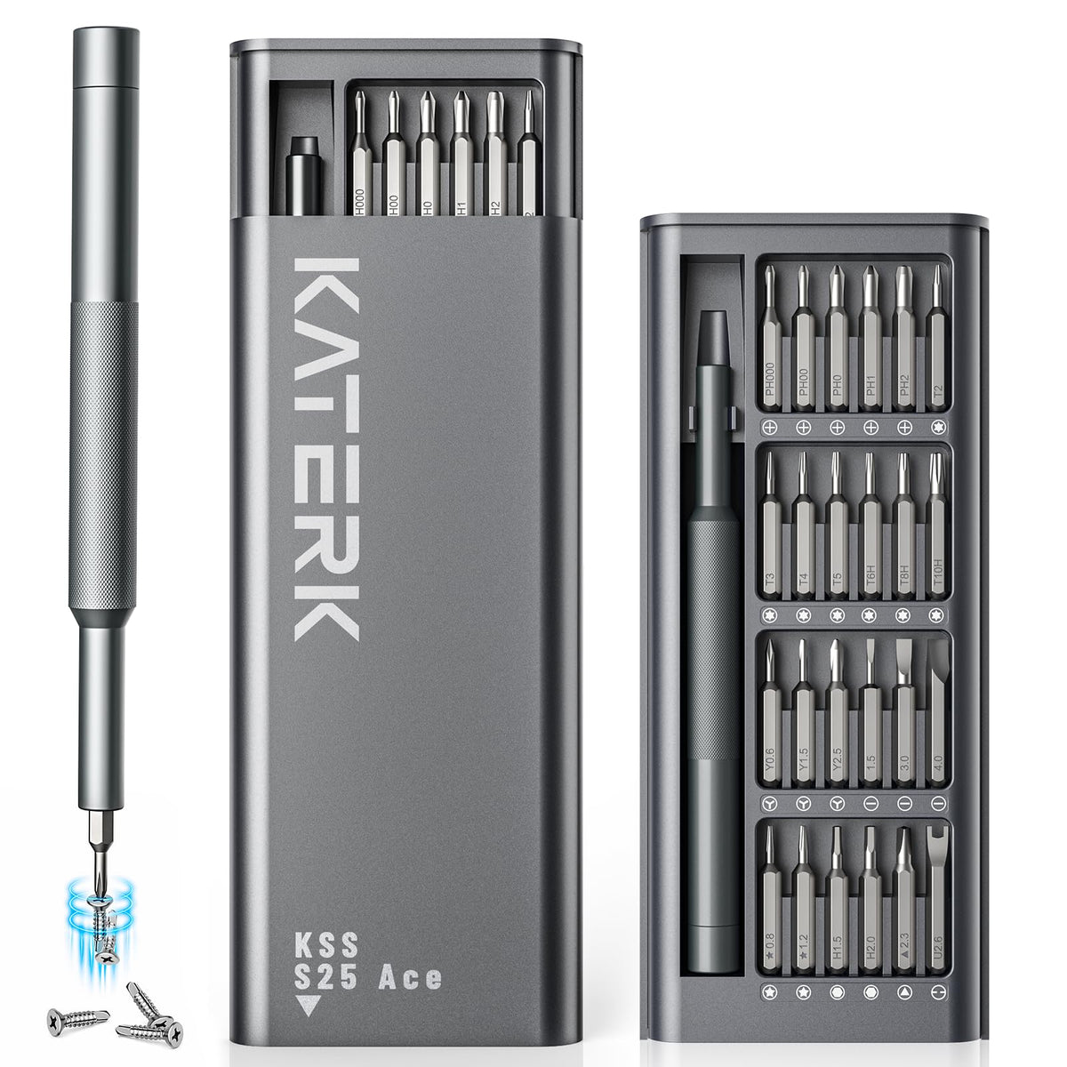 LinkMejor 25-in-1 Mini Schraubenzieher-Set Präzises Kleines Magnetisches Reparaturwerkzeug