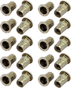 M8 Thread Dia Flat Head Half Hex Body Insert Blind Rivet Nut Fastener 20pcs