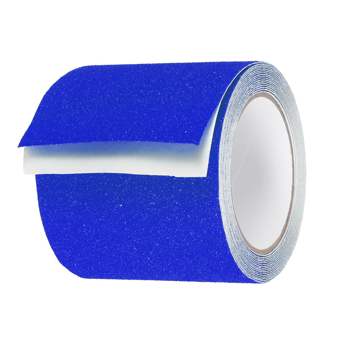 Rutschfestband 4 in x 16.5 ft Wasserdicht Milchig Rutschfester Gridband mit Selbstklebender Rückseite für Stufen, Parkettboden, Innen- und Außenstufen, Blau