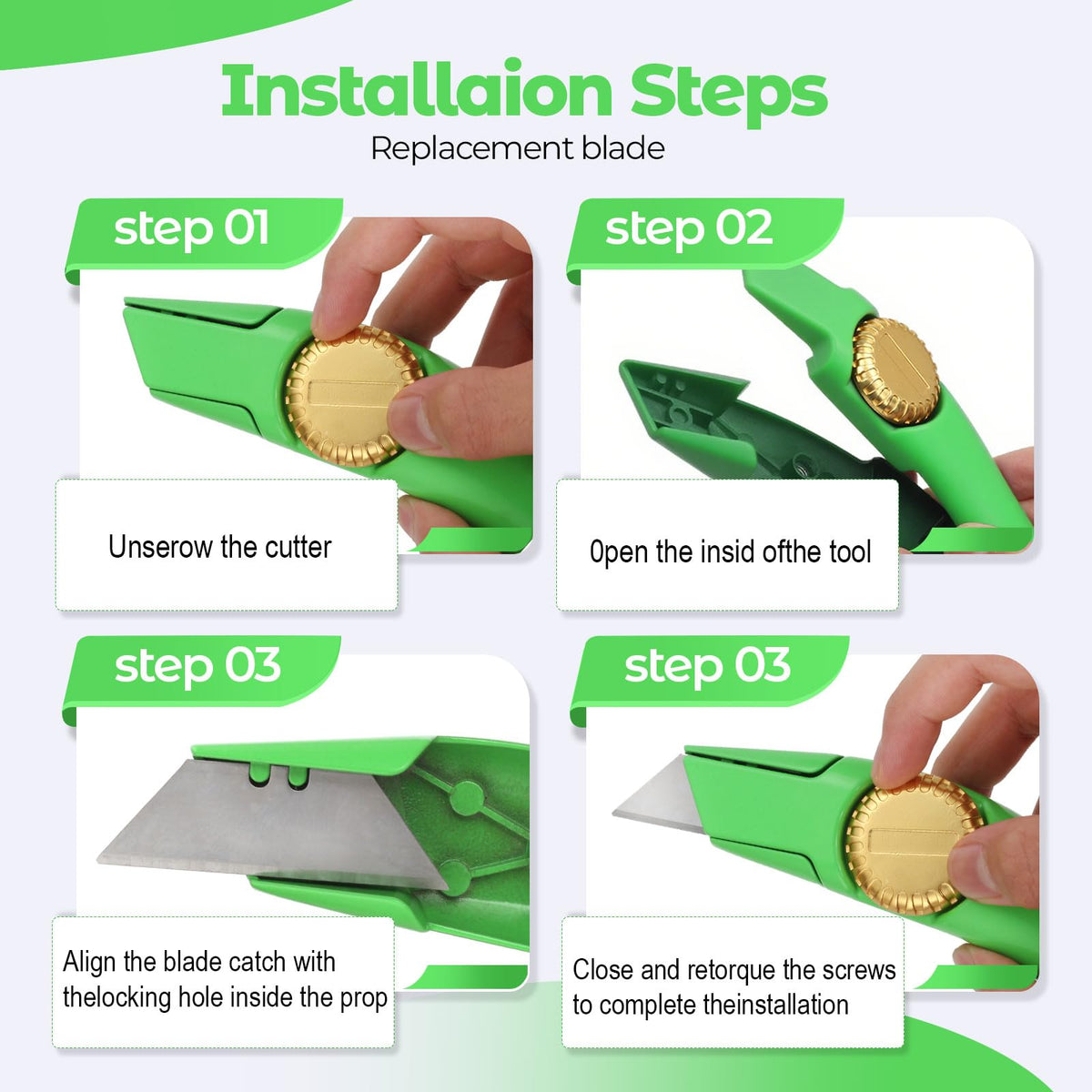 1-Pack Yeşil Sabit Kanatlı Çatı Makası,LinkMejor Navajas para Roofing