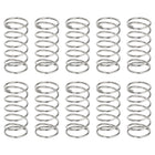10Pcs Compression Springs, 0.9mm Wire Diameter x 12mm OD x 25mm Length 304 Stainless Steel Extension Spring Ballpoint Pen Pressure Springs for Shop Home Repairs, Silver