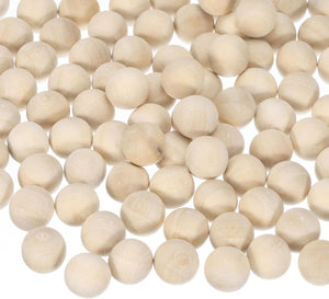 100pcs Round Wood Balls 12mm Diameter Unfinished Solid Wooden Spheres, Natural Wood Craft Balls for DIY Craft Projects Art Ornaments