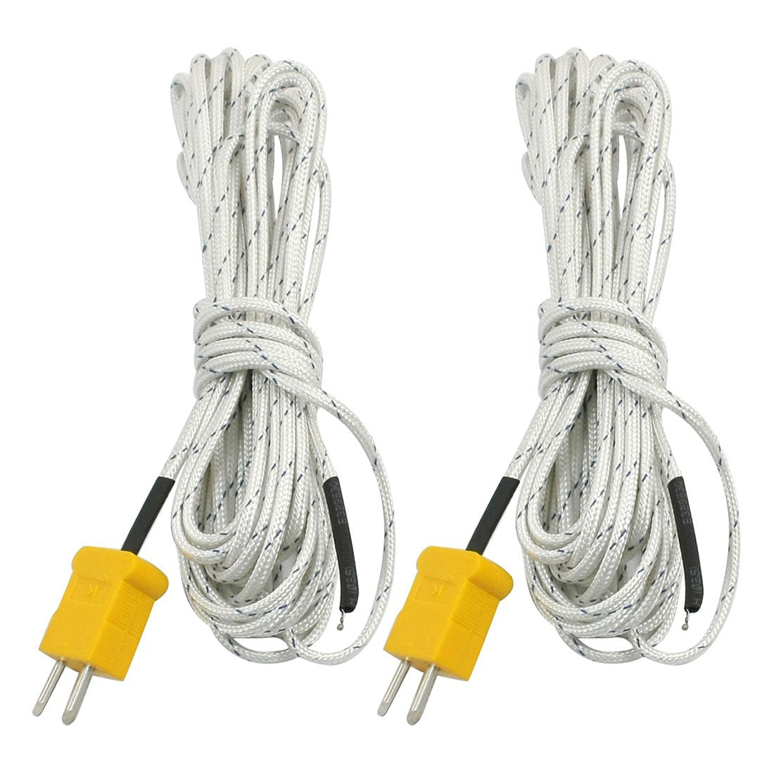 2pcs K Type 0-400C Thermocouple Probe Sensor 5 Meter for Thermometer