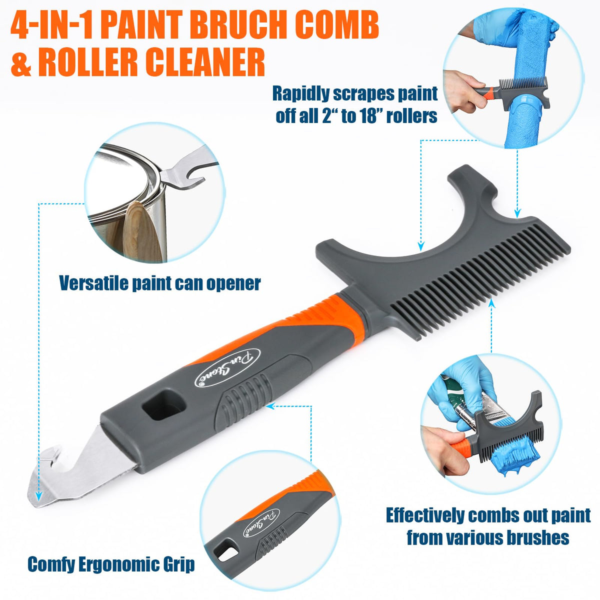 10pc 12"-18" Regolabile Kit di Rullo da verniciare Grande con Maniglia Estensibile in Alluminio