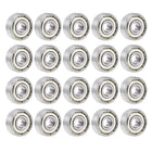 606ZZ Deep Groove Ball Bearing 6x17x6mm Double Shielded Chrome Steel Bearings 20-Pack