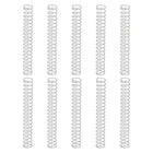 10Pcs Compression Springs, 0.3mm Wire Diameter x 4mm OD x 30mm Length 304 Stainless Steel Extension Spring Ballpoint Pen Pressure Springs for Shop Home Repairs, Silver