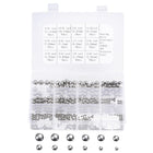 570pcs 12 Size Bearing Balls Assortment 304 Stainless Steel 7/16" 13/32" 3/8" 11/32" 5/16" 9/32" 1/4" 7/32" 3/16" 5/32" 1/8" 3/32" with Storage Box