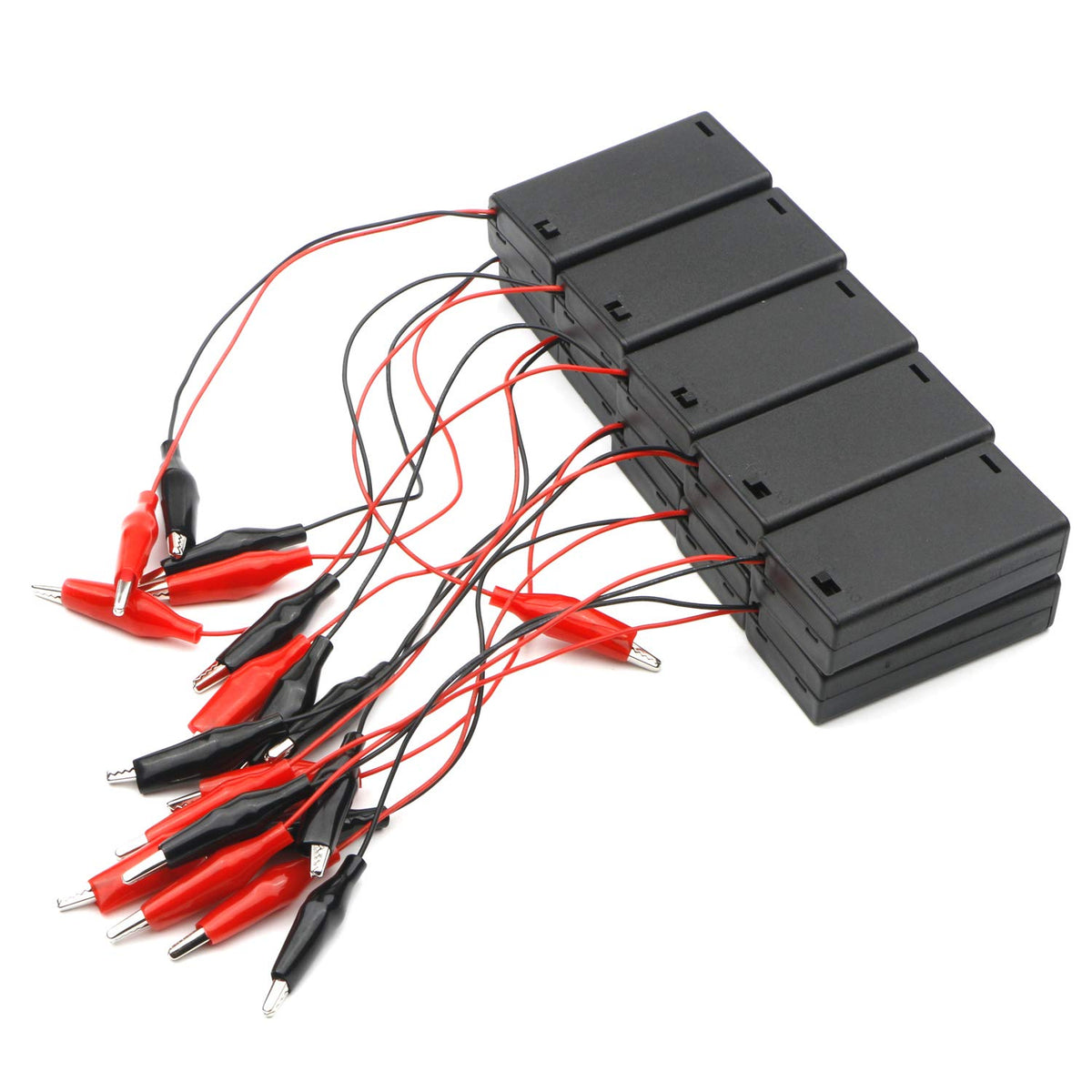LinkMejor Custodia di Archiviazione per Batteria da 3V, Scatola, Confezione da 10