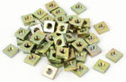 Square Nuts,M3x5.5x2mm Zinc Plated Square Machine Screw Nuts 50pcs