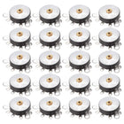 Wheel Potentiometer with Switch B50K Ohm Variable Resistors Single Turn Rotary Carbon Film Taper RV12MM 20pcs