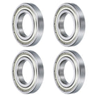 4 Pcs 16005-2Z Deep Groove Ball Bearing, 25mm x 47mm x 8mm High Carbon Chrome Steel Z0 Double Rubber Sealed Bearing (ABEC1)