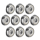 F636ZZ Flanged Ball Bearing 6x22x7mm Double Metal Shielded (GCr15) Chrome Steel Flange Rip Bearings 10pcs