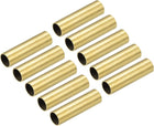 Brass Tube 8.5mm OD 0.5mm Wall Thickness 30mm Length Pipe Tubing for DIY 20 Pcs