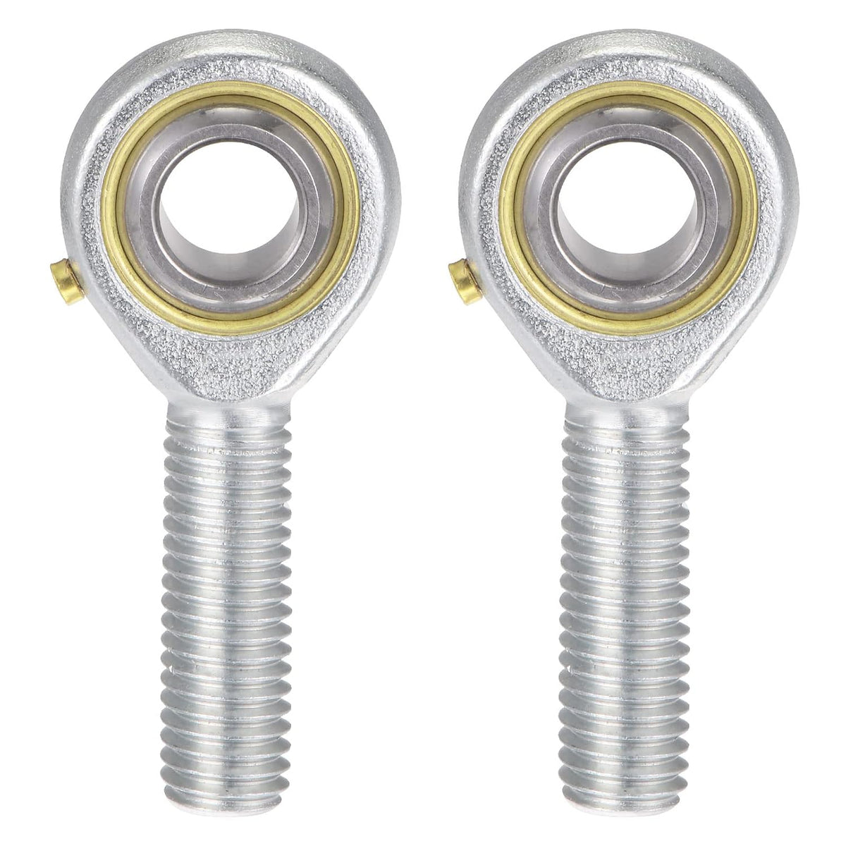 2pcs POS12 Spherical Rod End Bearing 12mm Bore Self-Lubricated Joint Bearing M12x1.75 Left Hand Male Thread Connector