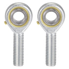 2pcs POS12 Spherical Rod End Bearing 12mm Bore Self-Lubricated Joint Bearing M12x1.75 Left Hand Male Thread Connector