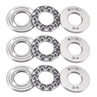51101 Thrust Ball Bearings 12mm x 26mm x 9mm Carbon Steel Single Direction 3pcs