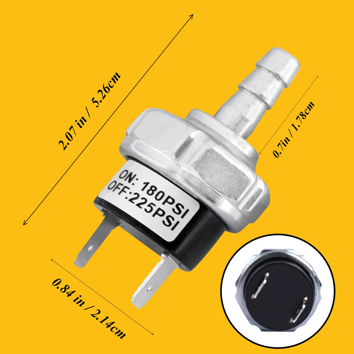 180-225 PSI Air Compressor Pressure Power Switch Fit for Dewalt D55146