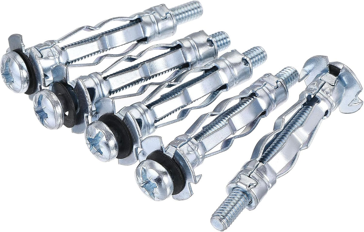 M4x32mm Hollow Drive Wall Bolt Screws Zinc Plated Steel for Drywall, Plaster and Tile 10pcs