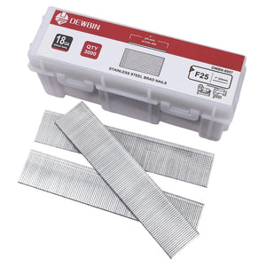 LinkMejor 18 Gauge RVS Schroefnagels, 3000 Stuks 1-Inch 18GA Schroefnagels, Nagelbush Nagels voor Pneumatische, Elektrische Schroefbush Nagellijm Machine